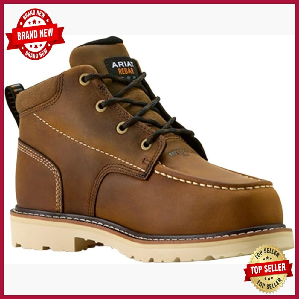 Composite Toe Work Boots With Metguard Safety, Size Available
